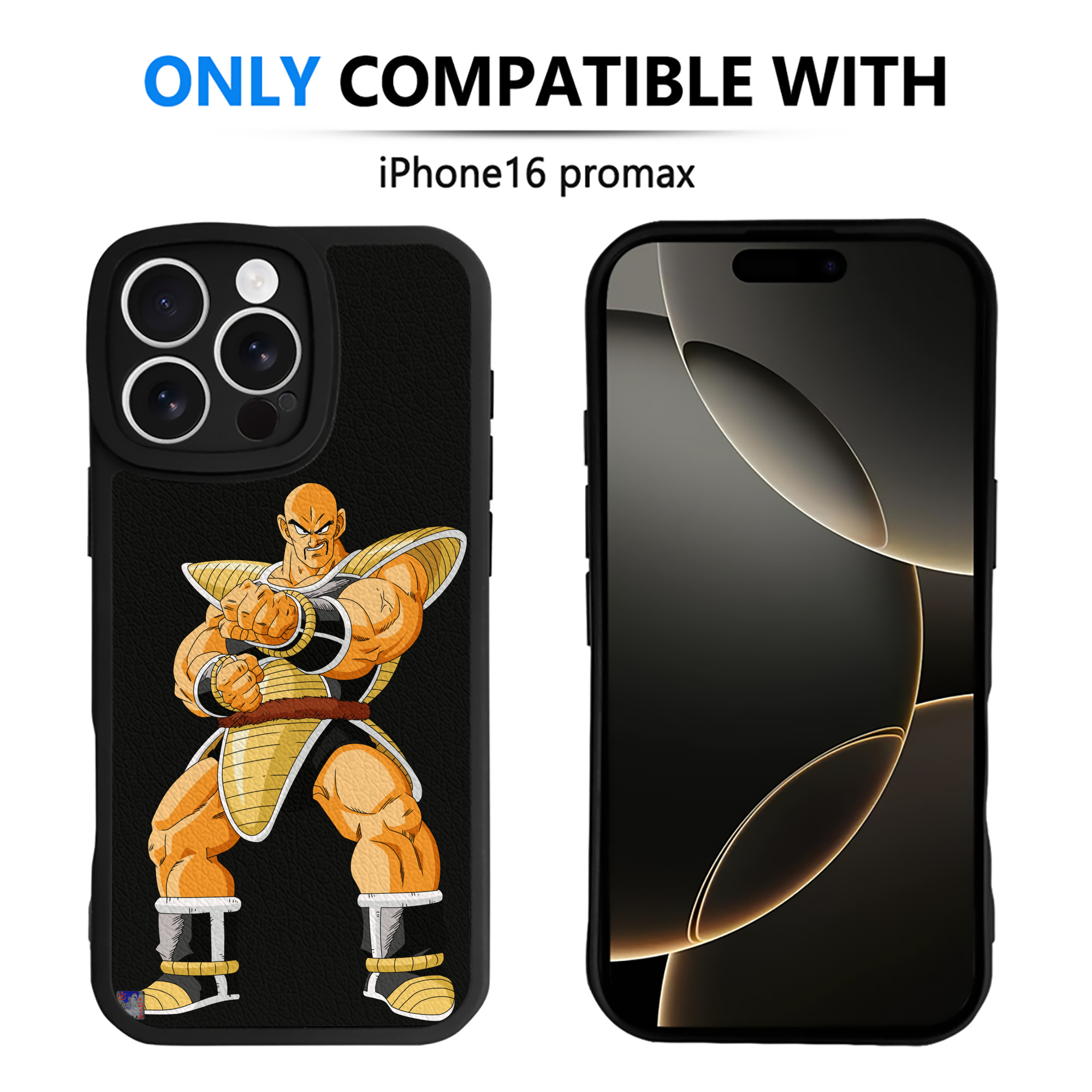 （画像用） ドラゴンボール DRAGON BALL 【iPhone 16シリーズ対応】シリコンスマホケース（レザー調） 材質：シリコン